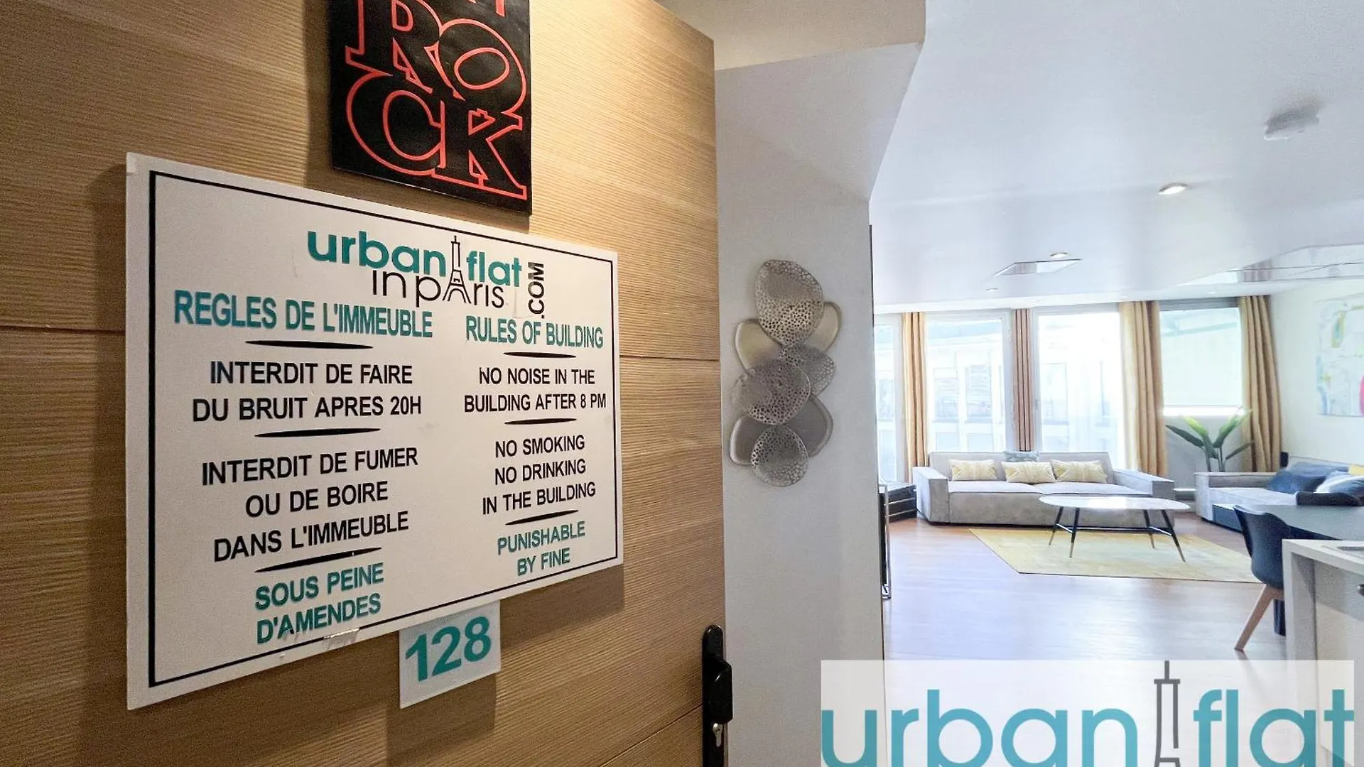 Urban Flat 128 - Art Rock 4bdr Flat Near Champs-elysees Apartment *